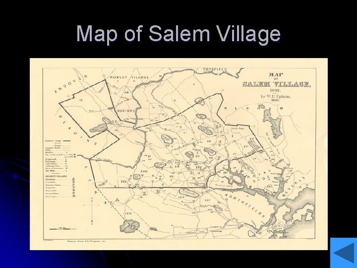Map of Salem Village 