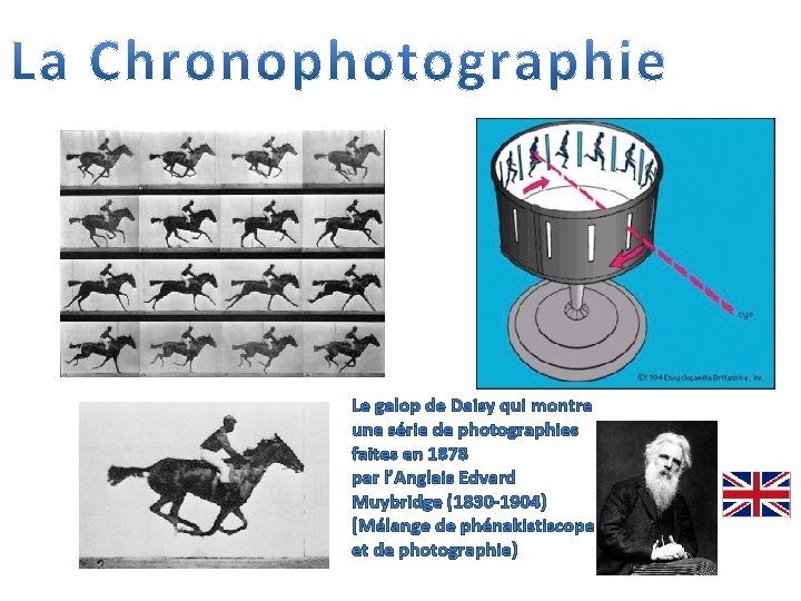 Le galop de Daisy qui montre une série de photographies faites en 1878 par