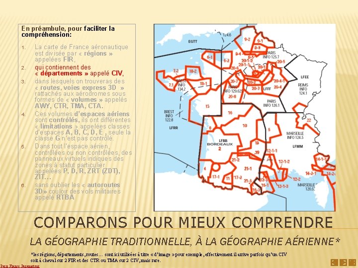 En préambule, pour faciliter la compréhension: 1. 2. 3. 4. 5. 6. La carte