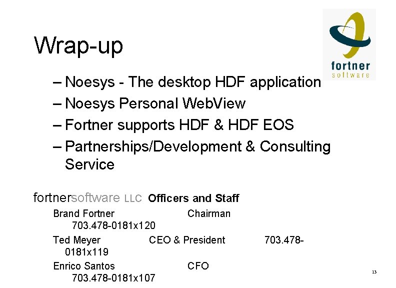 Wrap-up – Noesys - The desktop HDF application – Noesys Personal Web. View –