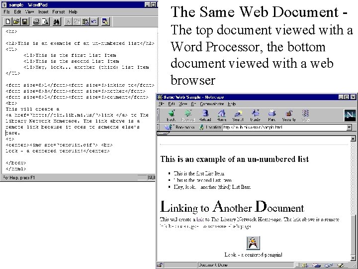 Creating HTML Pages An Overview Contributed by Richard