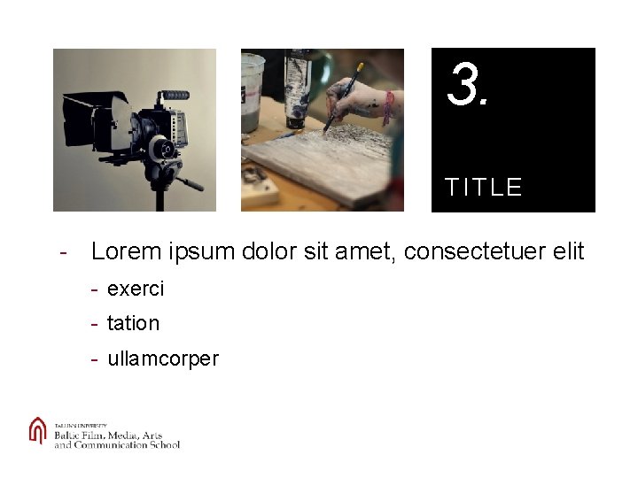 3. TITLE - Lorem ipsum dolor sit amet, consectetuer elit - exerci - tation