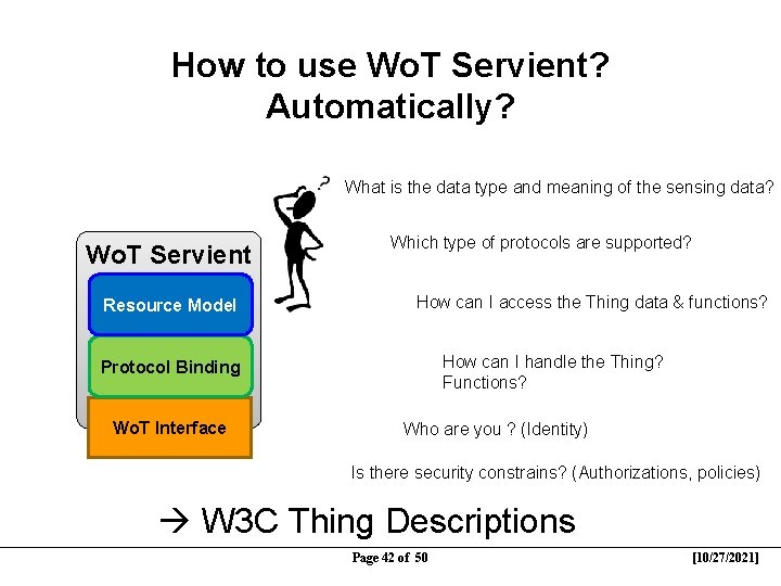 How to use Wo. T Servient? Automatically? What is the data type and meaning