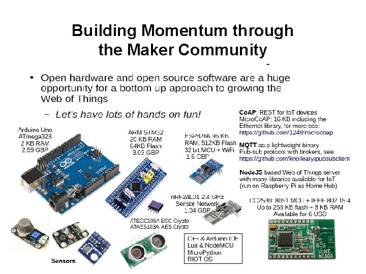 Building Momentum through the Maker Community Page 47 of 50 [10/27/2021] 