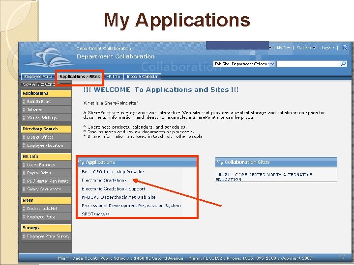 My Applications 17 