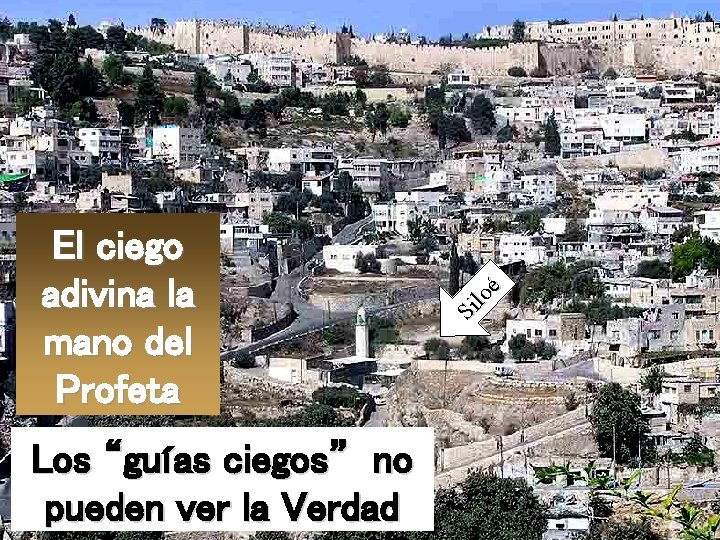 Los “guías ciegos” no pueden ver la Verdad Si lo é El ciego adivina