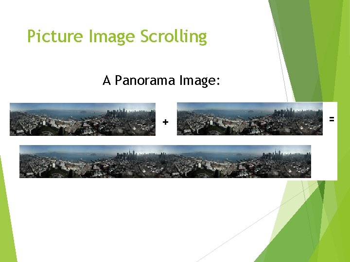 Picture Image Scrolling A Panorama Image: 