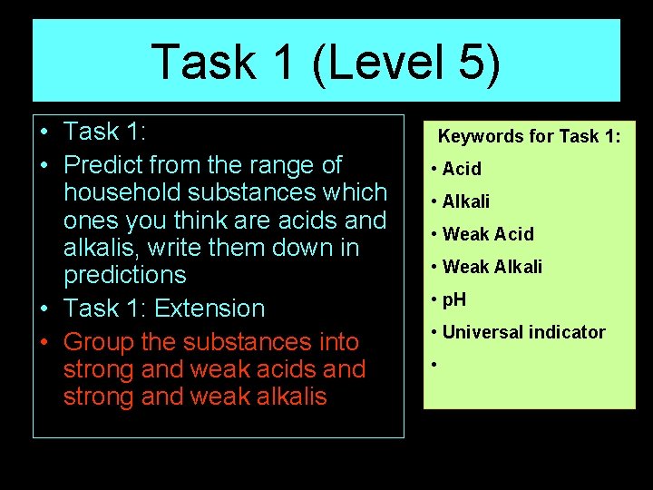 Task 1 (Level 5) • Task 1: • Predict from the range of household