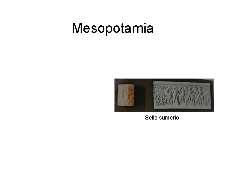 Mesopotamia Sello sumerio 