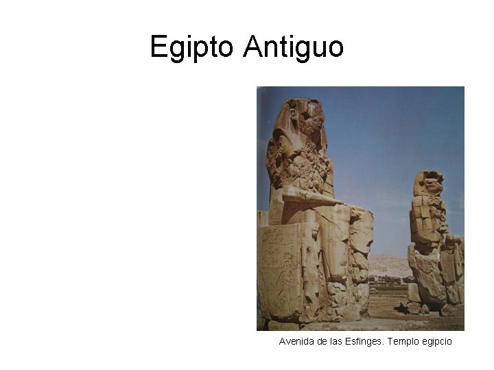 Egipto Antiguo Avenida de las Esfinges. Templo egipcio 