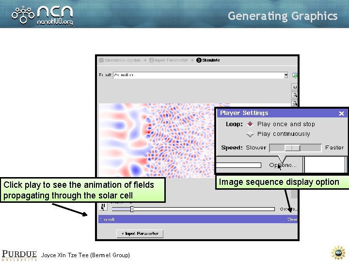 Generating Graphics Click play to see the animation of fields propagating through the solar