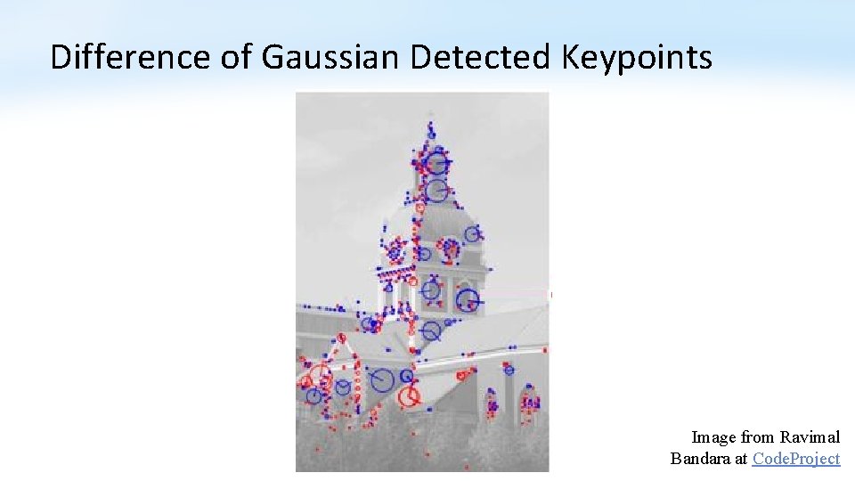 Difference of Gaussian Detected Keypoints Image from Ravimal Bandara at Code. Project 