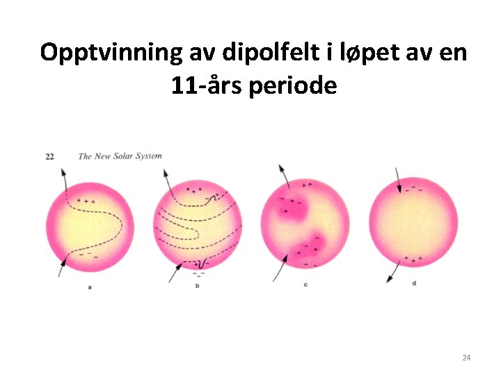 Opptvinning av dipolfelt i løpet av en 11 -års periode 24 