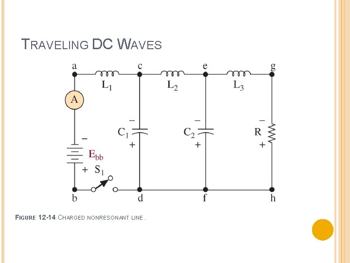 TRAVELING DC WAVES FIGURE 12 -14 CHARGED NONRESONANT LINE. 