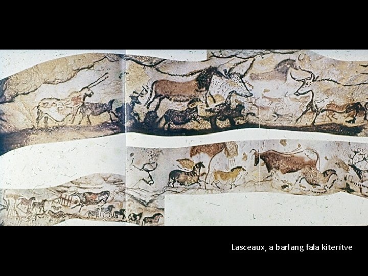 Lasceaux, a barlang fala kiterítve 
