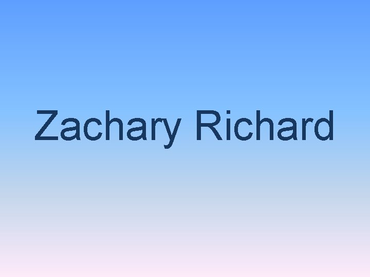 Zachary Richard 