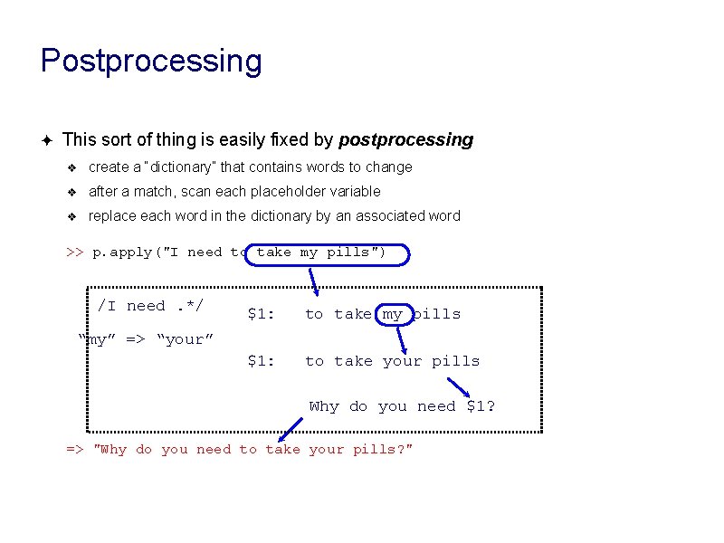 Postprocessing ✦ This sort of thing is easily fixed by postprocessing ❖ create a Postprocessing ✦ This sort of thing is easily fixed by postprocessing ❖ create a