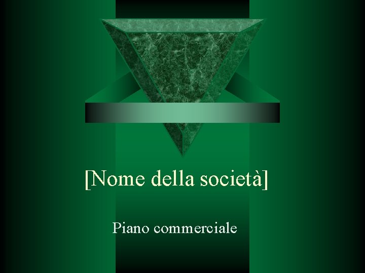 [Nome della società] Piano commerciale 