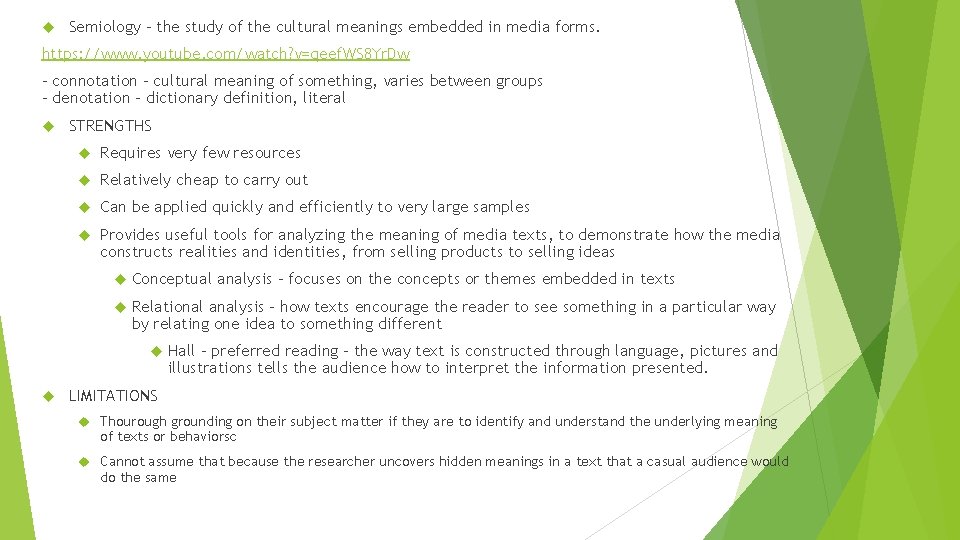 Semiology – the study of the cultural meanings embedded in media forms. https: Semiology – the study of the cultural meanings embedded in media forms. https: