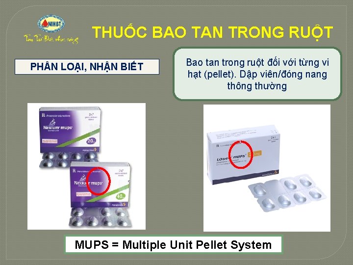 THUỐC BAO TAN TRONG RUỘT PH N LOẠI, NHẬN BIẾT Bao tan trong ruột
