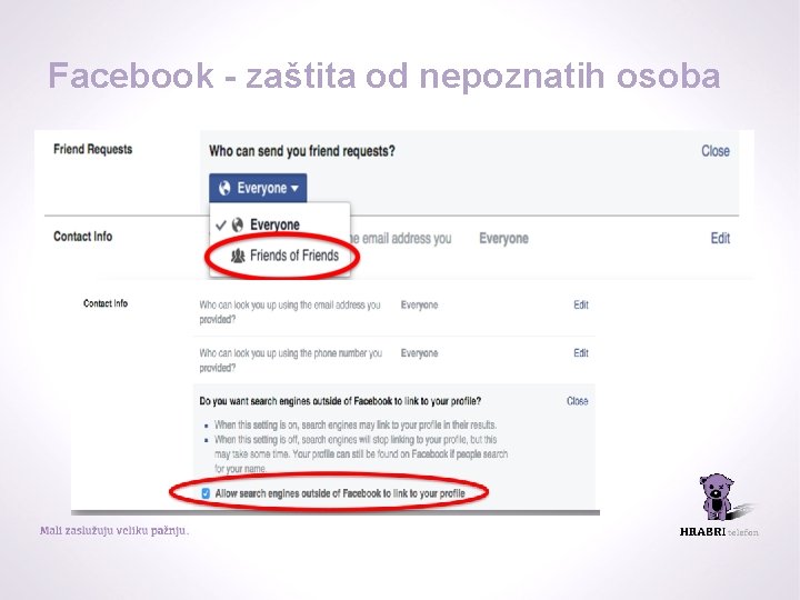 Facebook - zaštita od nepoznatih osoba 