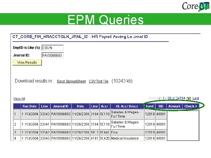 EPM Queries 