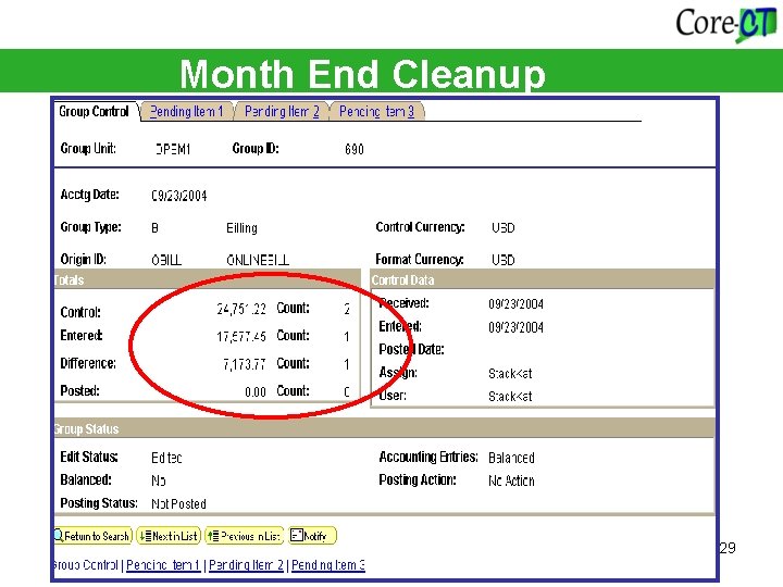 Month End Cleanup 29 