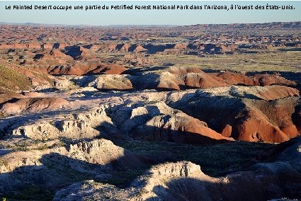 Le Painted Desert occupe une partie du Petrified Forest National Park dans l'Arizona, à