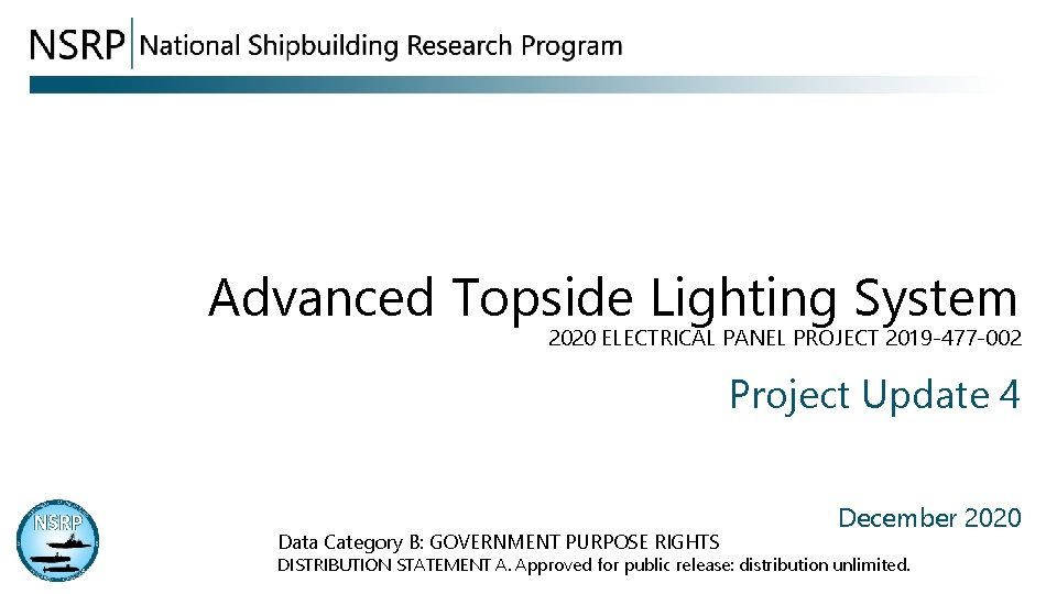 Topside Light Advanced Topside Lighting System 2020 ELECTRICAL PANEL PROJECT