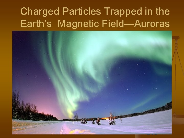 Charged Particles Trapped in the Earth’s Magnetic Field—Auroras General Physics 