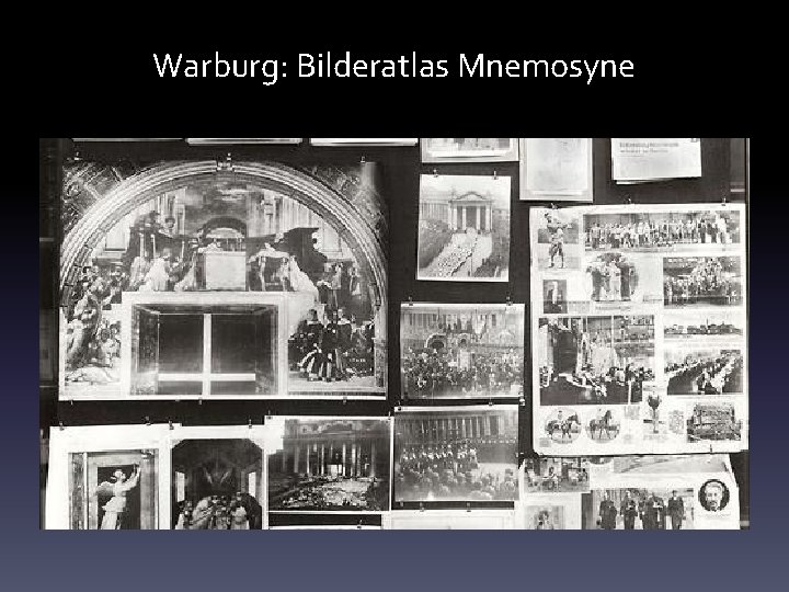 Warburg: Bilderatlas Mnemosyne 