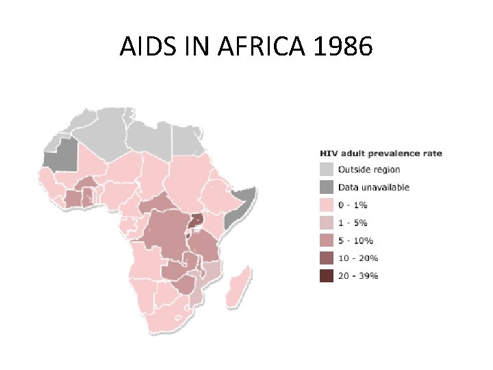 AIDS IN AFRICA 1986 