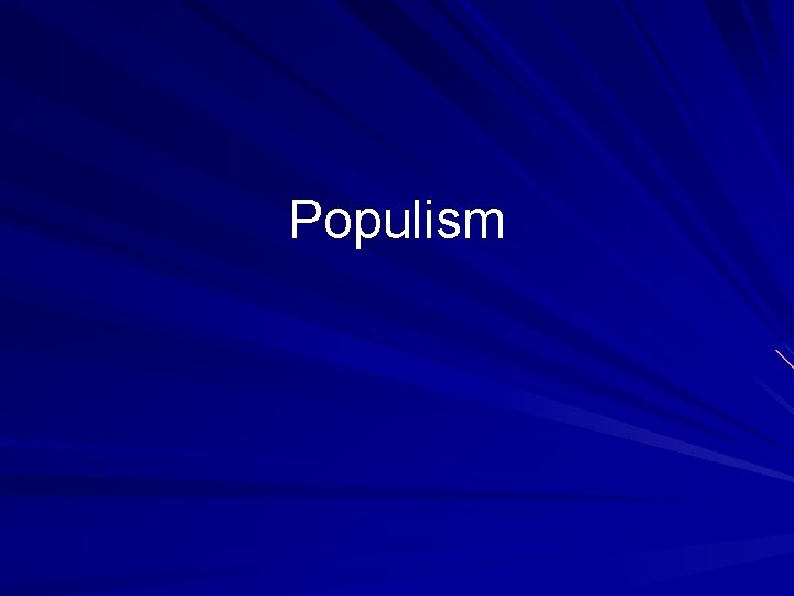 Populism 