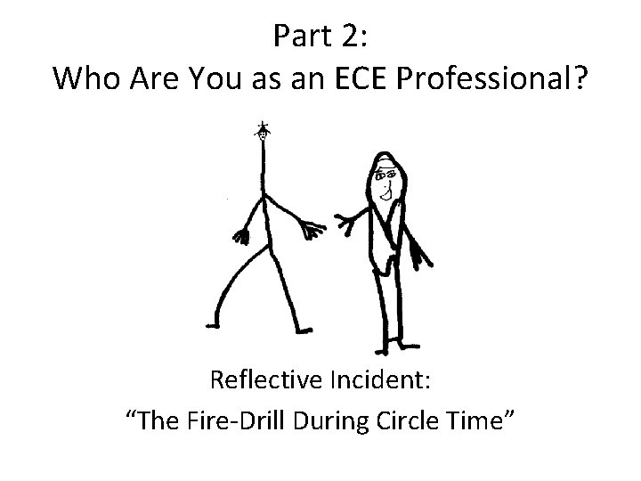 Part 2: Who Are You as an ECE Professional? Reflective Incident: “The Fire-Drill During