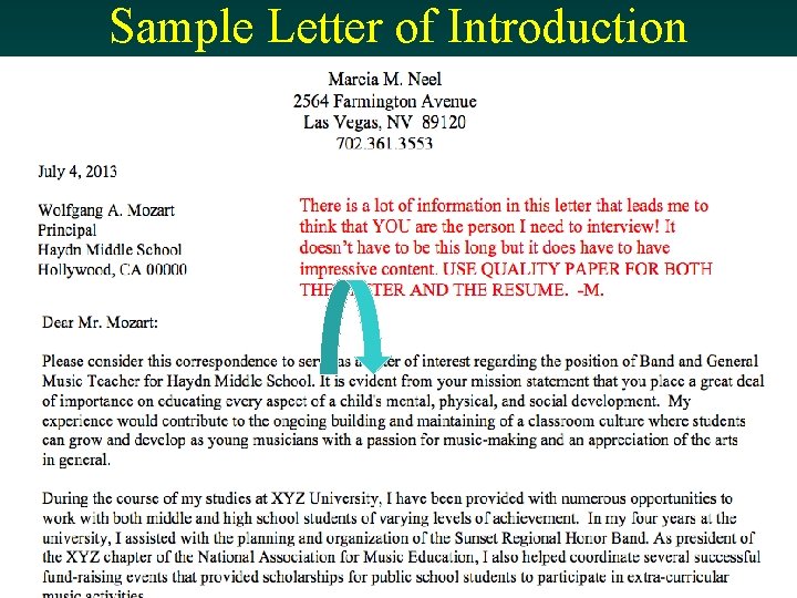 Sample Letter of Introduction 