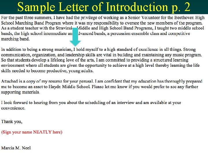 Sample Letter of Introduction p. 2 