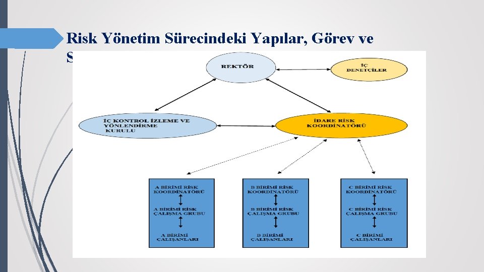 Risk Yönetim Sürecindeki Yapılar, Görev ve Sorumluluklar 