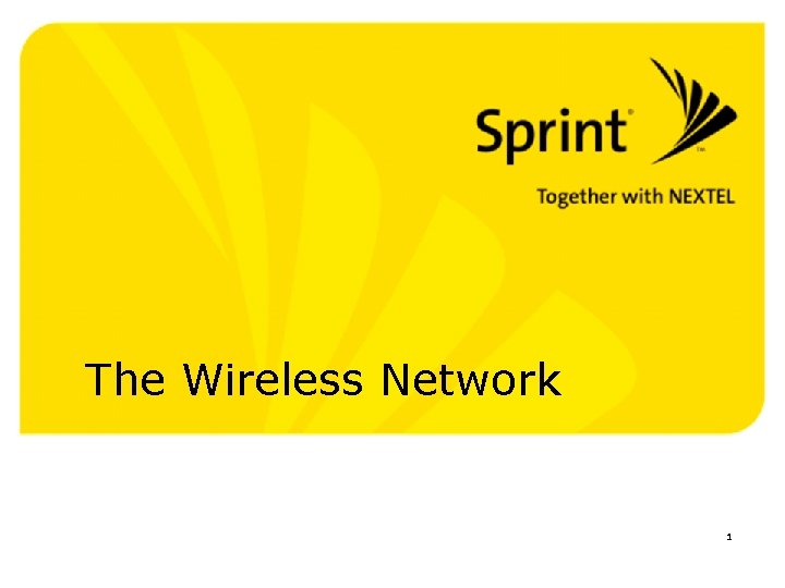 The Wireless Network 1 