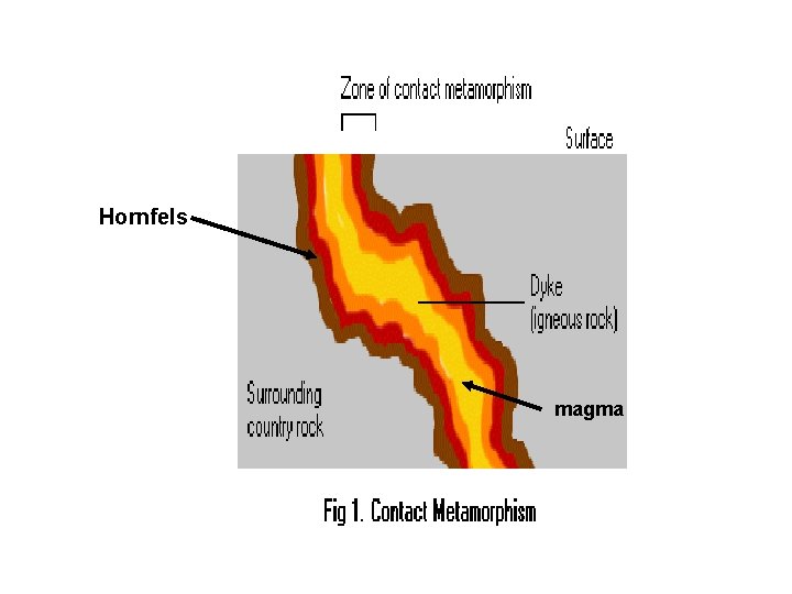 Hornfels magma 