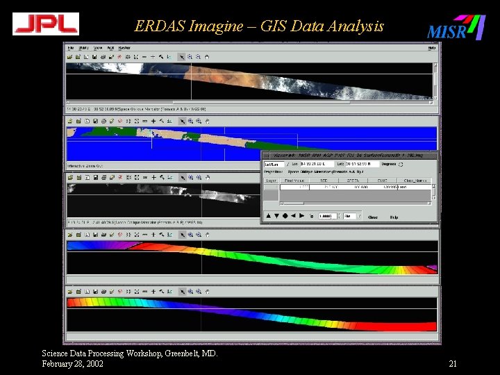 ERDAS Imagine – GIS Data Analysis Science Data Processing Workshop, Greenbelt, MD. February 28,