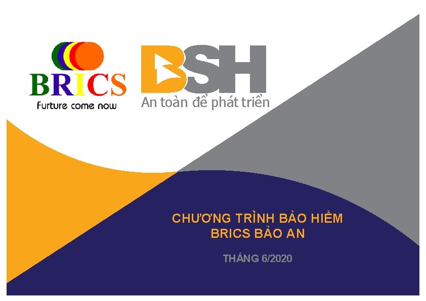 An toàn để phát triển CHƯƠNG TRÌNH BẢO HIỂM BRICS BẢO AN THÁNG 6/2020