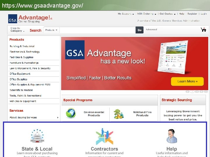 https: //www. gsaadvantage. gov/ Products 