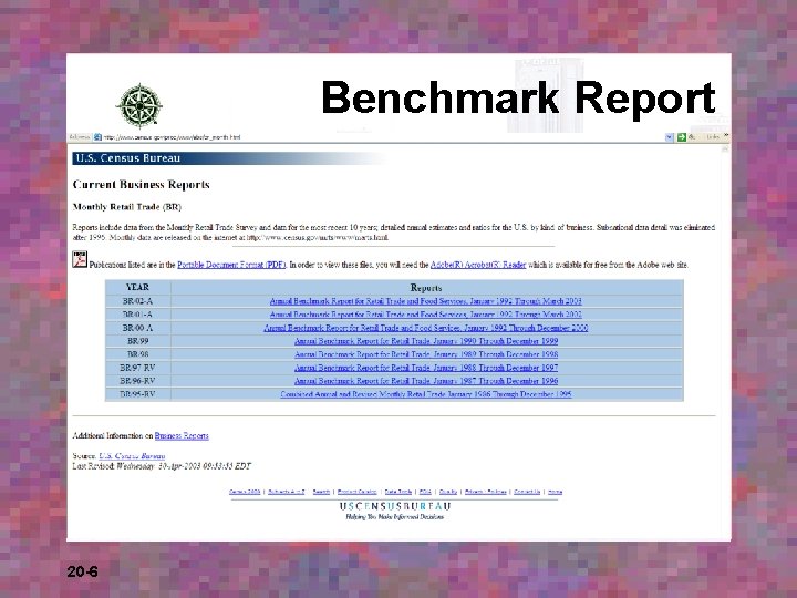Benchmark Report 20 -6 