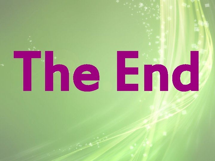 The End 
