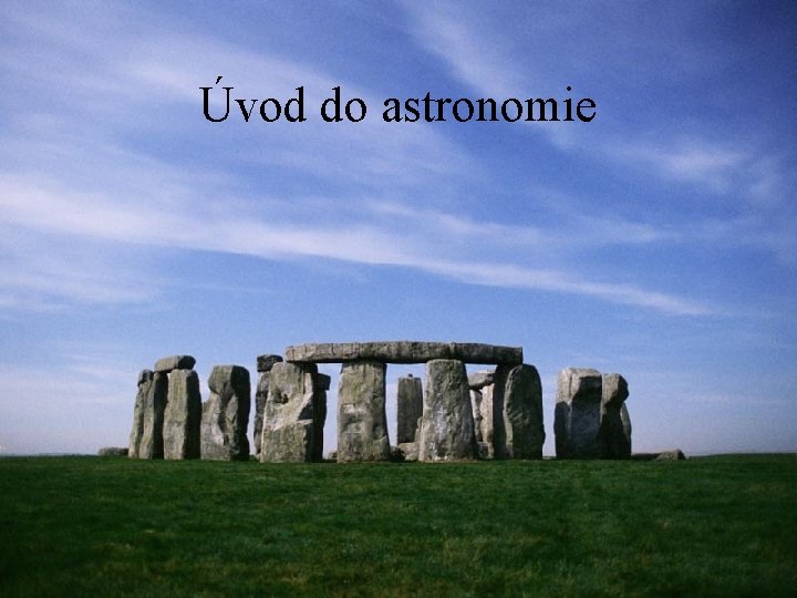 Úvod do astronomie 