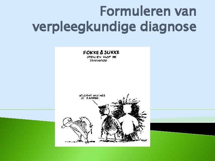 Formuleren van verpleegkundige diagnose 