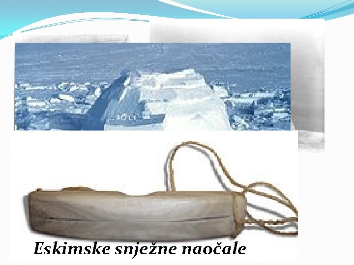 Inuit u kajaku Nunivak Iglu naočale Eskimske snježne 