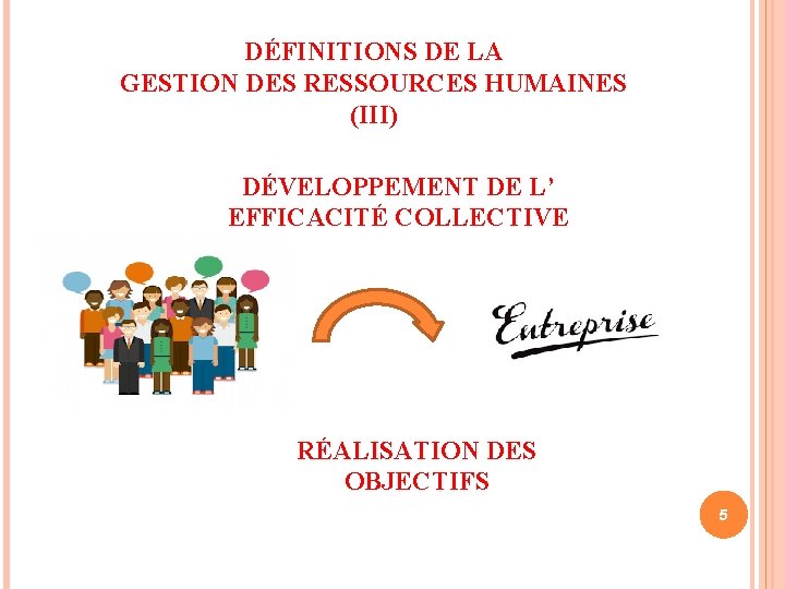 INTRODUCTION A LA GESTION DES RESSOURCES HUMAINES Rim