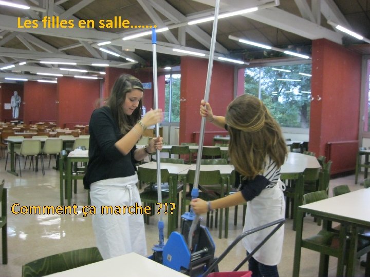 Les filles en salle……. Les filles en salle Comment ça marche ? !? 