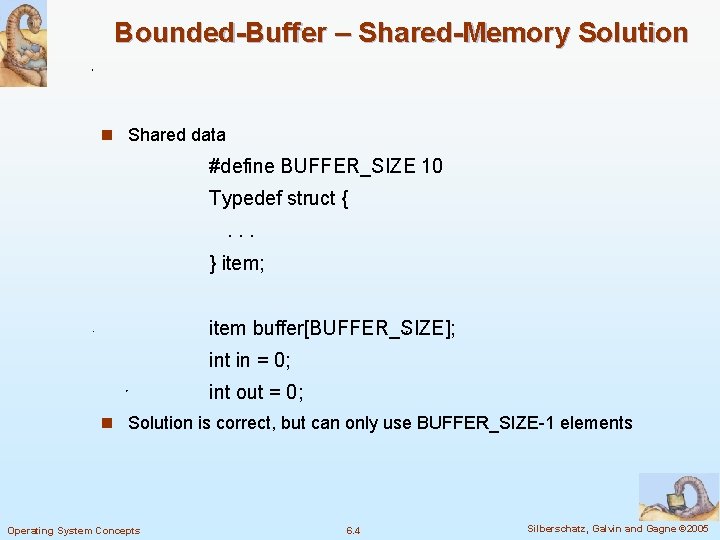 Chapter 6 Process Synchronization Module 6 Process Synchronization